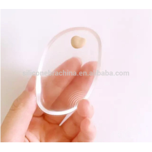 Éponge de bouffée de silicone cosmétique de maquillage transparent de matériel de gel